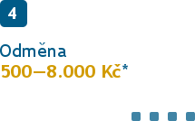 Odměna až 15.000.-Kč